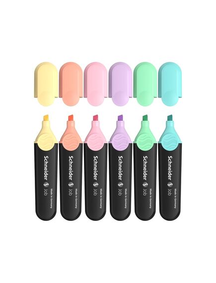 Textmarker pastel SCHNEIDER Job, 6 buc/set-[3]
