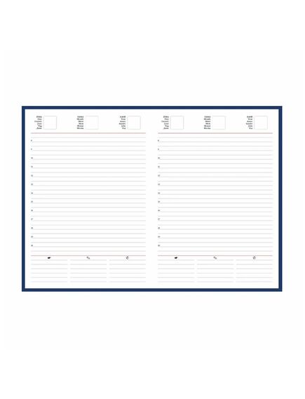 Agenda A5, nedatata, coperta albastru-[2]