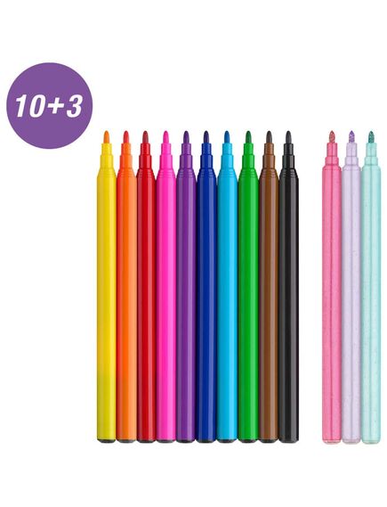 Carioci 10+3 culori/set FABER-CASTELL Unicorn-[2]