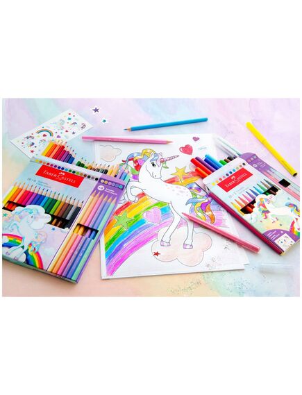 Carioci 18+6 culori/set Unicorn FABER-CASTELL-[3]