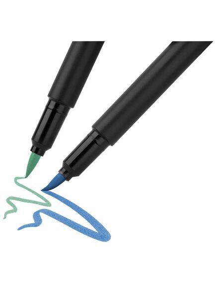 Carioci cu varf pensula, 10 culori/set, Black Edition FABER-CASTELL-[3]