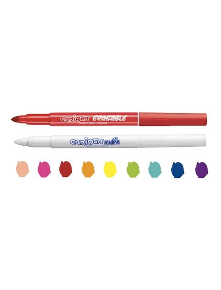 Carioci, varf 6 mm, 10 culori/set CARIOCA Magic Erasable-[2]