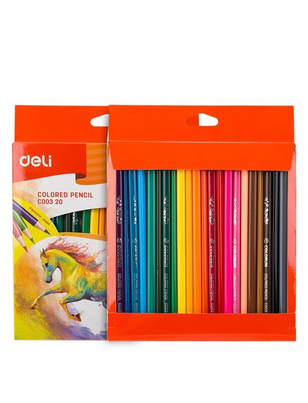 Creioane colorate 24 culori/set, ColoRun DELI-[2]