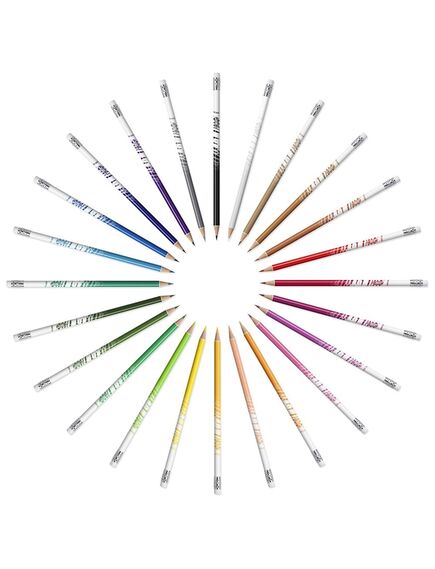 Creioane colorate cu radiera, 12 culori/set, Evolutions Illusion BIC-[2]