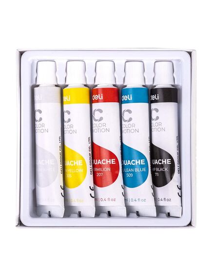 Guase 5 buc/set, 12 ml, DELI Color-[2]