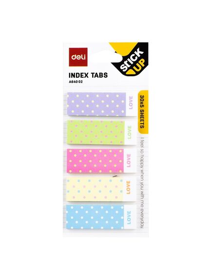 Index autoadeziv 45X15 mm, diverse modele, DELI-[4]