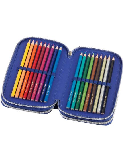Penar echipat cu 44 piese, 3 fermoare, dinozaur, FABER-CASTELL-[2]