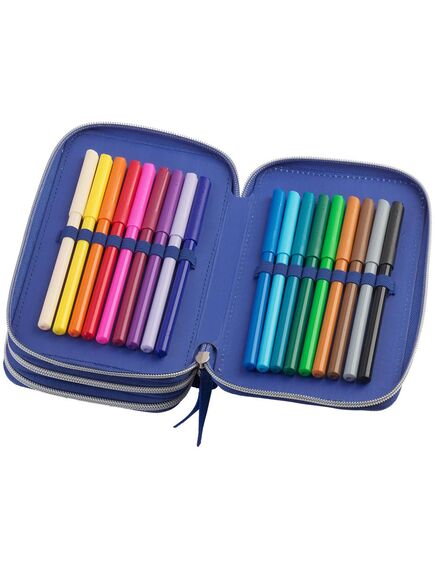 Penar echipat cu 44 piese, 3 fermoare, dinozaur, FABER-CASTELL-[3]