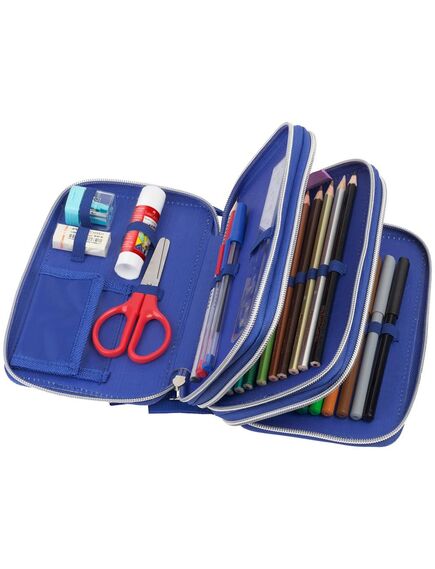Penar echipat cu 44 piese, 3 fermoare, dinozaur, FABER-CASTELL-[4]