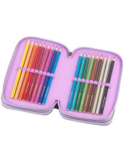 Penar echipat cu 44 piese, 3 fermoare, unicorn, FABER-CASTELL-[2]