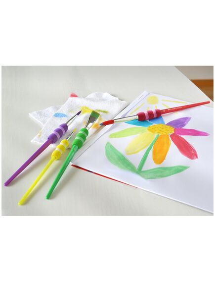 Pensule pictura FABER-CASTELL Soft Touch, 4 buc/set-[3]