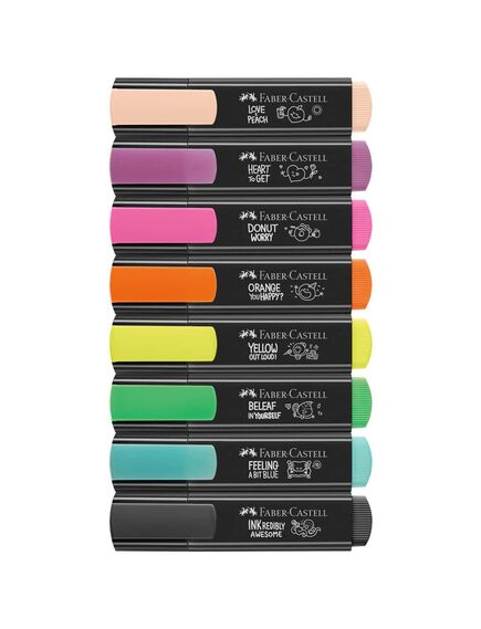 Textmarker FABER-CASTELL Grafitti, 8 culori/set-[2]