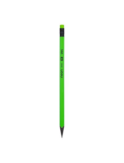 Creion cu guma, HB, DELI Neon-[5]