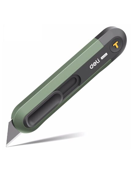 Cutter mare 19 mm, retractare automata, verde, DELI-[2]