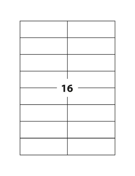 Etichete autocolante albe, 16/A4, 105 x 37mm, 100 coli/top, D.RECT-[2]