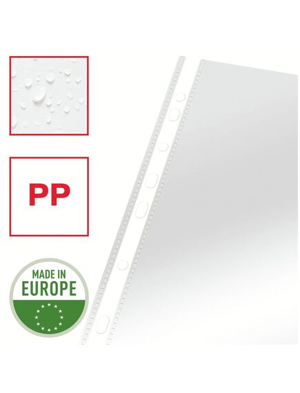 File protectie cristal, A4, 55 microni, 10 buc/set ESSELTE Recycled-[2]