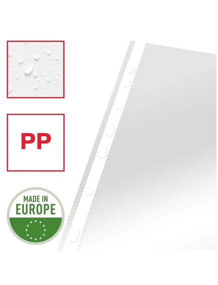 File protectie cristal, A4, 55 microni, 100 buc/cutie ESSELTE-[3]