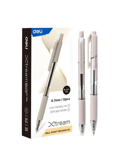 Pix cu mecanism, varf 0.7 mm, negru, Xtream DELI, Culoare: Negru-[2]