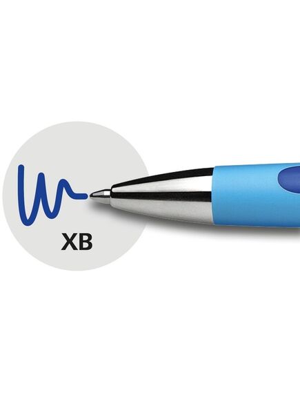Pix cu mecanism, varf 1.4 mm, albastru, SCHNEIDER Slider Rave XB, Culoare: Albastru-[2]