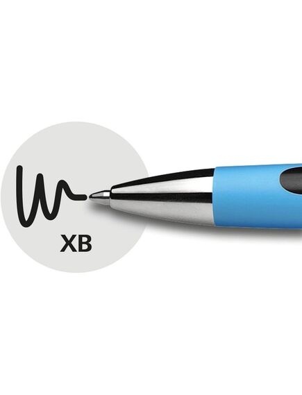 Pix cu mecanism, varf 1.4 mm, negru, SCHNEIDER Slider Rave XB, Culoare: Negru-[2]