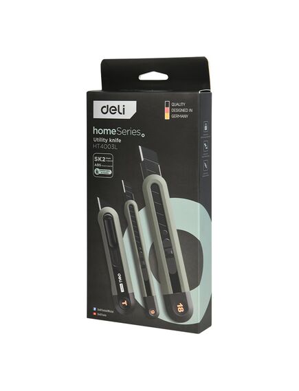 Set 3 cuttere, verde, DELI Home Series-[2]