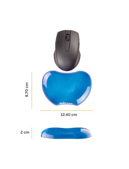 Suport ergonomic pentru incheieturi, albastru, FELLOWES, Culoare: Albastru-[2]