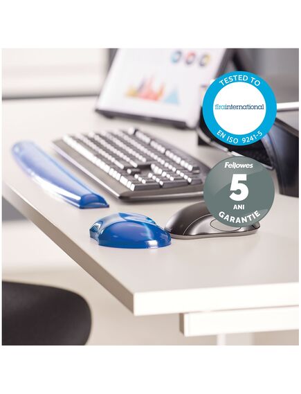 Suport ergonomic pentru incheieturi, albastru, FELLOWES, Culoare: Albastru-[3]
