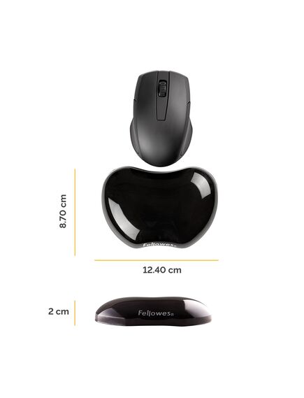 Suport ergonomic pentru incheieturi, negru, FELLOWES, Culoare: Negru-[2]