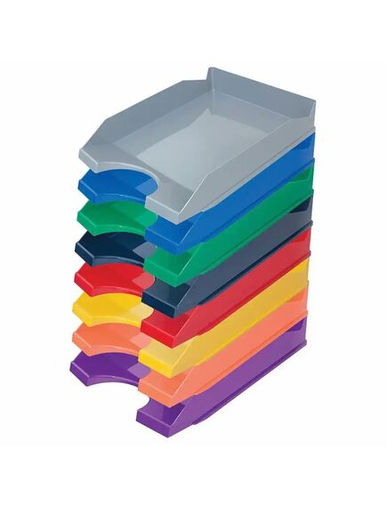 Tavita documente, plastic, negru, Office Products, Culoare: Negru-[2]