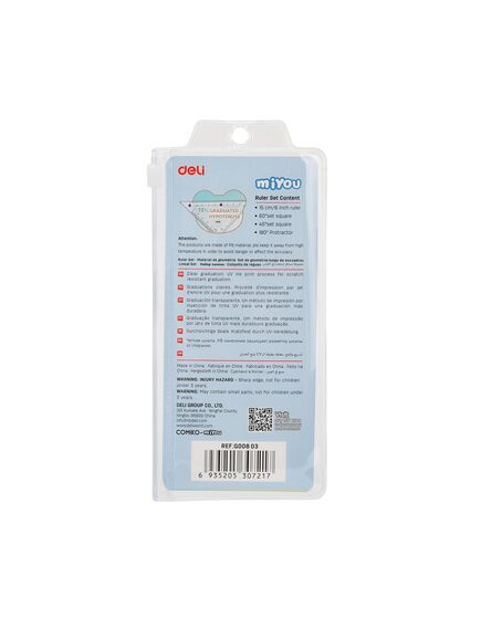Trusa geometrie 4 piese DELI 803-[3]
