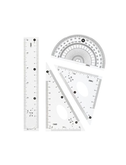 Trusa geometrie 4 piese DELI 803-[2]