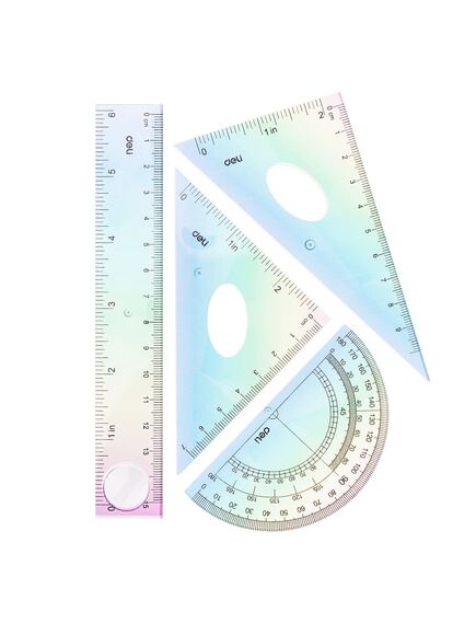 Trusa geometrie 4 piese DELI H652-[2]