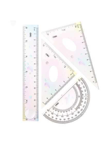 Trusa geometrie 4 piese DELI H652-[3]