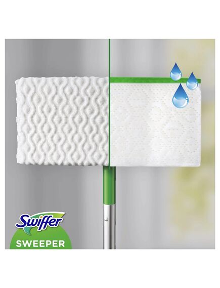 Set mop plat SWIFFER Dry + Wet, cu 3 rezerve umede + 8 rezerve uscate-[5]