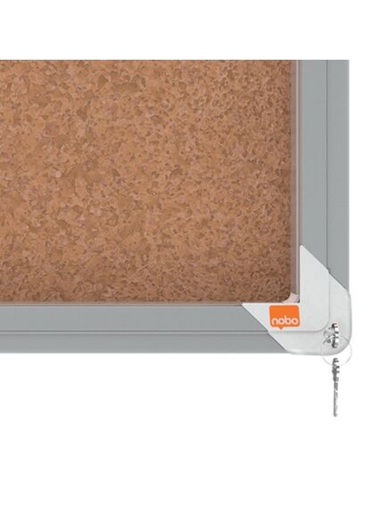 Avizier pluta de interior, 8 x A4, rama metalica, NOBO-[6]