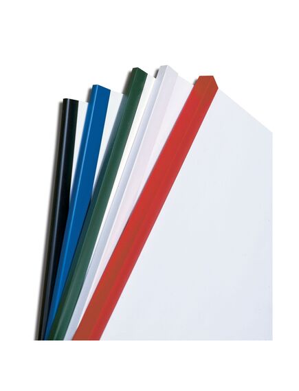 Baghete plastic pentru indosariere, 8 mm, 100 buc/set, Culoare: Rosu-[3]