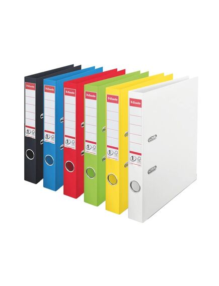 Biblioraft A4 plastifiat PP/PP, 5 cm, negru vivida, ESSELTE NO. 1 Power, Culoare: Negru vivida-[4]