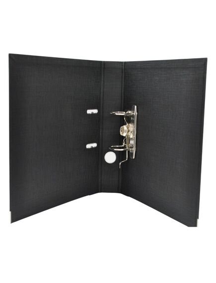 Biblioraft A4 plastifiat interior-exterior, 5 cm, negru, OPTIMA, Culoare: Negru-[2]