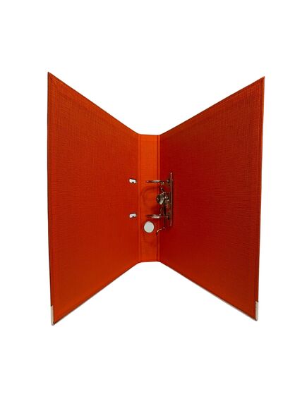 Biblioraft A4 plastifiat interior-exterior, 5 cm, portocaliu, OPTIMA, Culoare: Portocaliu-[2]