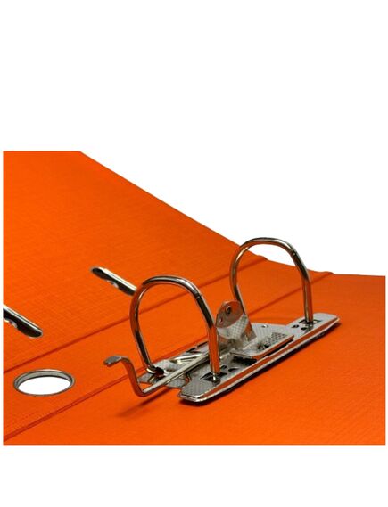 Biblioraft A4 plastifiat interior-exterior, 5 cm, portocaliu, OPTIMA, Culoare: Portocaliu-[3]