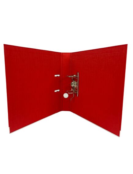 Biblioraft A4 plastifiat interior-exterior, 5 cm, rosu, OPTIMA, Culoare: Rosu-[2]