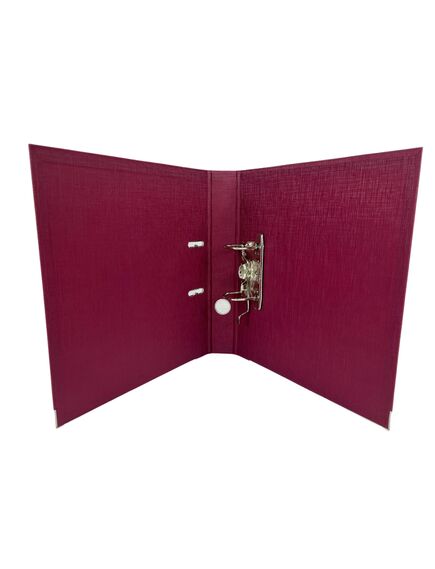 Biblioraft A4 plastifiat interior-exterior, 5 cm, visiniu, OPTIMA, Culoare: Visiniu-[2]