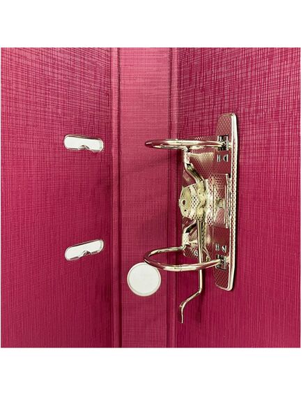 Biblioraft A4 plastifiat interior-exterior, 5 cm, visiniu, OPTIMA, Culoare: Visiniu-[3]