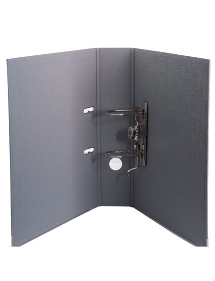 Biblioraft A4 plastifiat interior-exterior, 7.5 cm, gri, OPTIMA, Culoare: Gri-[4]