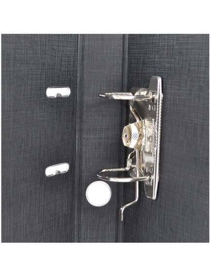 Biblioraft A4 plastifiat interior-exterior, 7.5 cm, negru, OPTIMA, Culoare: Negru-[3]