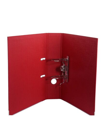 Biblioraft A4 plastifiat interior-exterior, 7.5 cm, rosu, OPTIMA, Culoare: Rosu-[2]