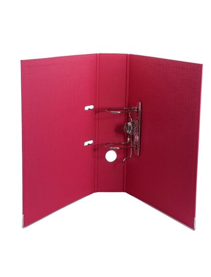 Biblioraft A4 plastifiat interior-exterior, 7.5 cm, roz, OPTIMA, Culoare: Roz-[4]