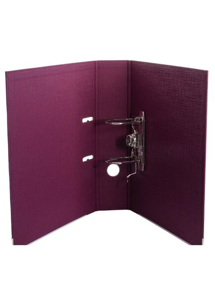 Biblioraft A4 plastifiat interior-exterior, 7.5 cm, visiniu, OPTIMA, Culoare: Visiniu-[3]