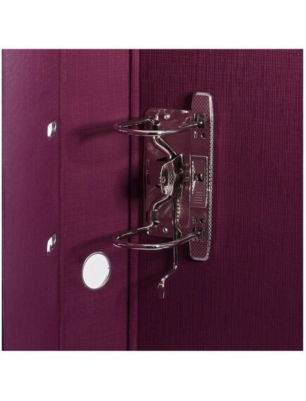 Biblioraft A4 plastifiat interior-exterior, 7.5 cm, visiniu, OPTIMA, Culoare: Visiniu-[5]