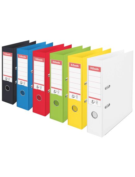 Biblioraft A4 plastifiat PP/PP, 7.5 cm, albastru, ESSELTE NO. 1 Power, Culoare: Albastru-[5]